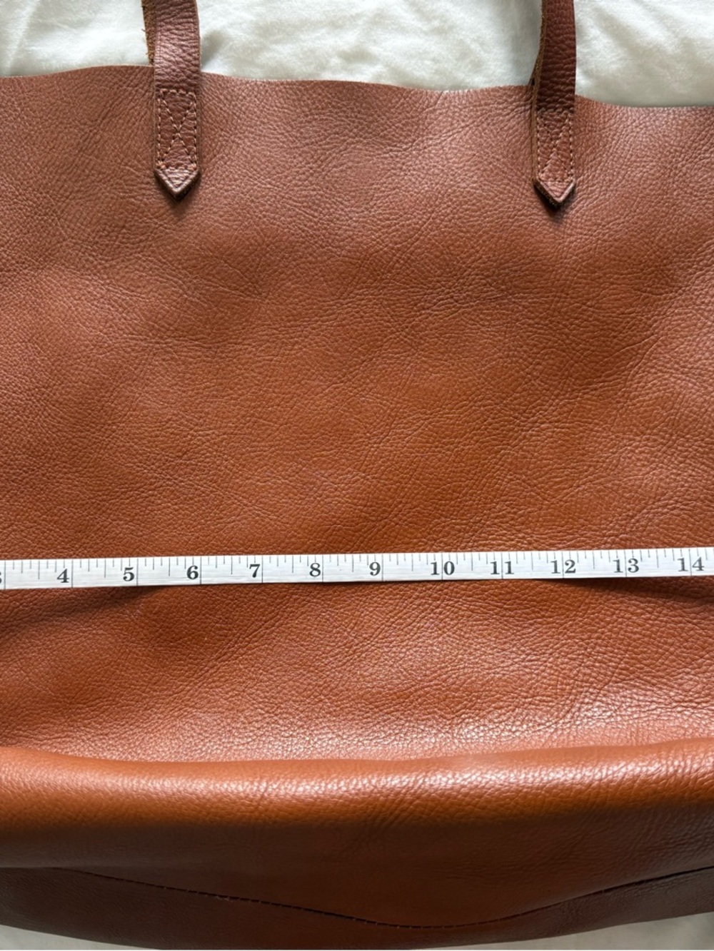Classic Brown Leather Tote Bag - Picture 10 of 13
